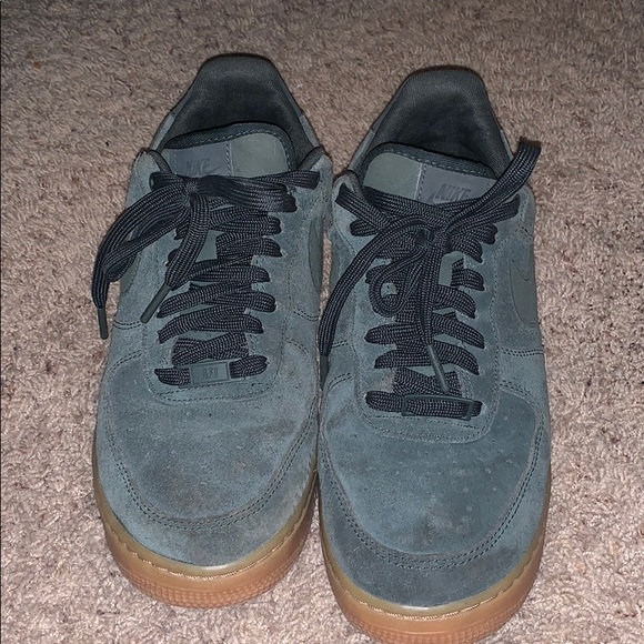 SUADE EMERALD GREEN AIR FORCE 1 - Picture 5 of 6